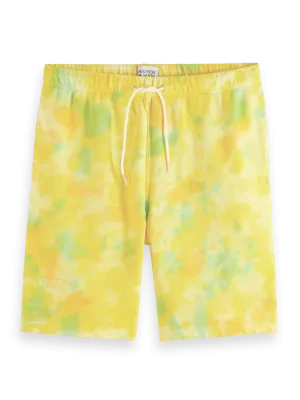 Relaxed Tie Dye Sweatshorts (Yellow) - S1733985743