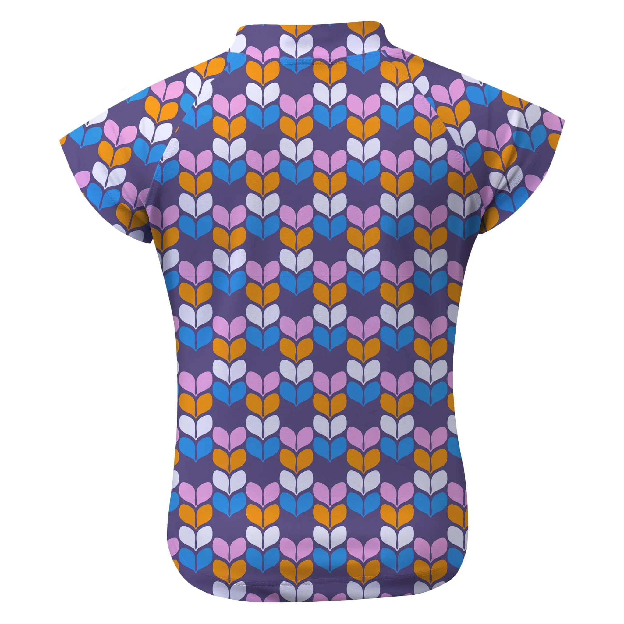 Retro Geo Petal Short Sleeve Rashie