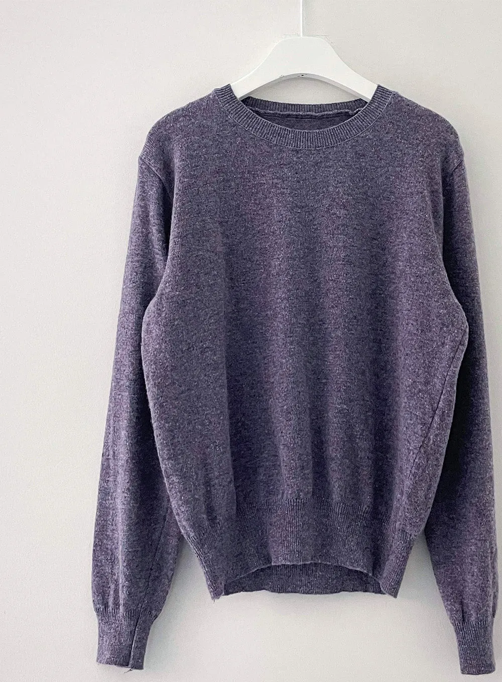 Round Neck Cashmere Knit Top