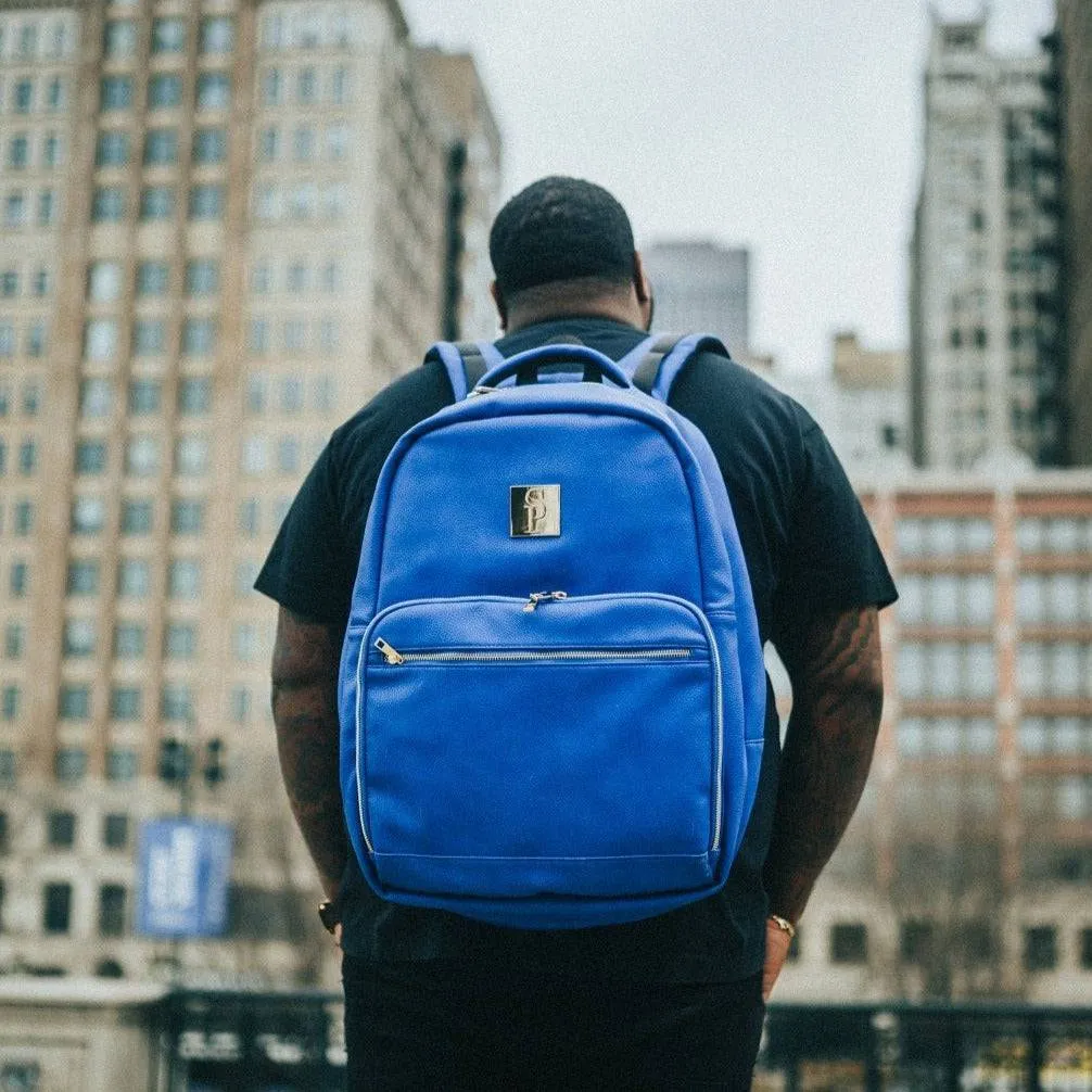 Royal Blue Leather Daily Commuter Bag (Unbreakable Collab) 150 Made