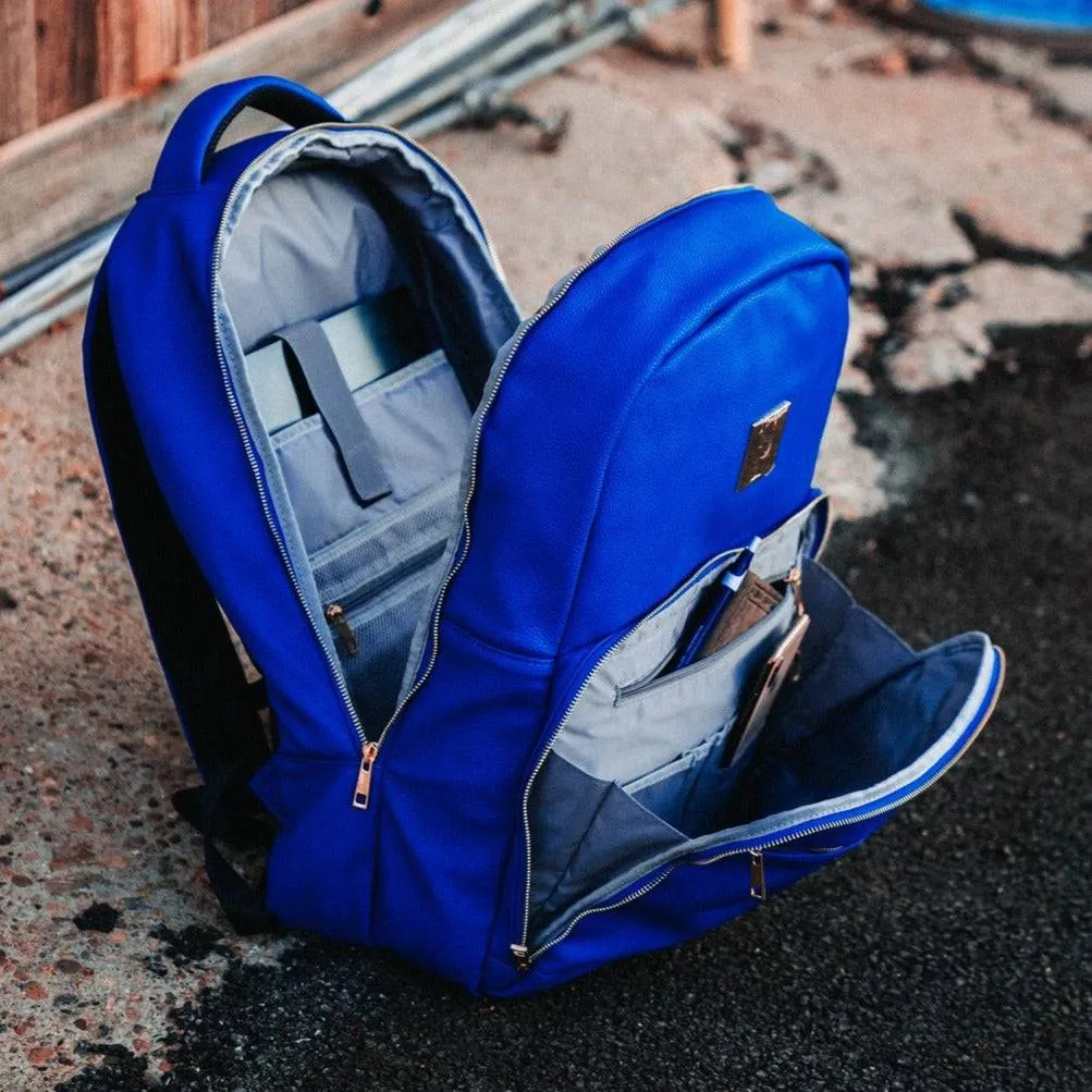 Royal Blue Leather Daily Commuter Bag (Unbreakable Collab) 150 Made