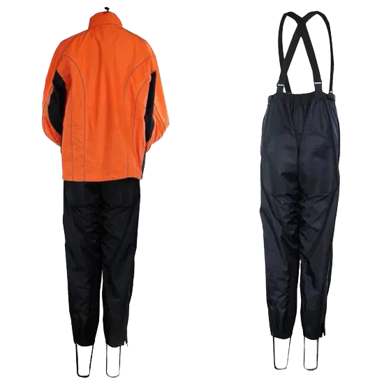 RS5020 Men's Two Piece High Visibility Motorcycle Rain Suit