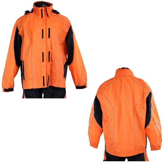 RS5020 Men's Two Piece High Visibility Motorcycle Rain Suit