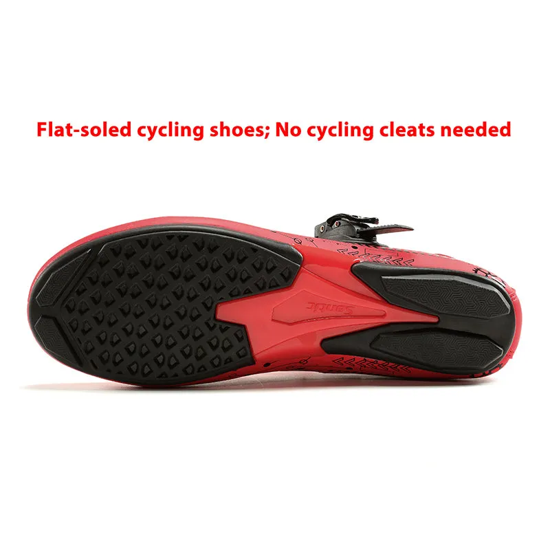 Santic RoadTour Black & Red Mens Lockless Cycling Shoes Cleats not Compatible