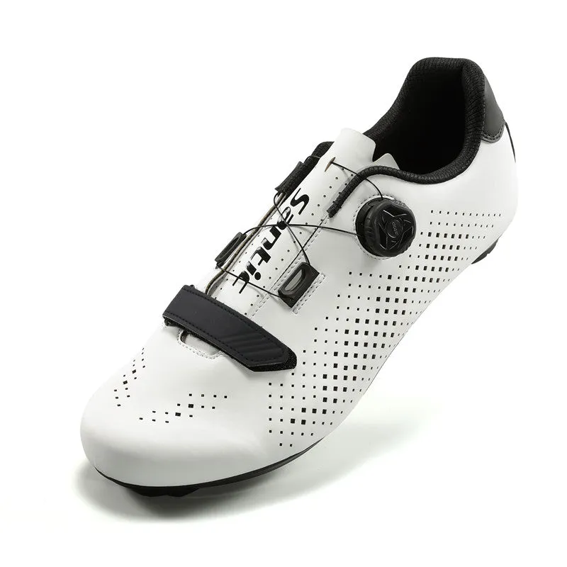 Santic Roadwind White Men’s Cycling Shoes with Compatible Cleat Peloton