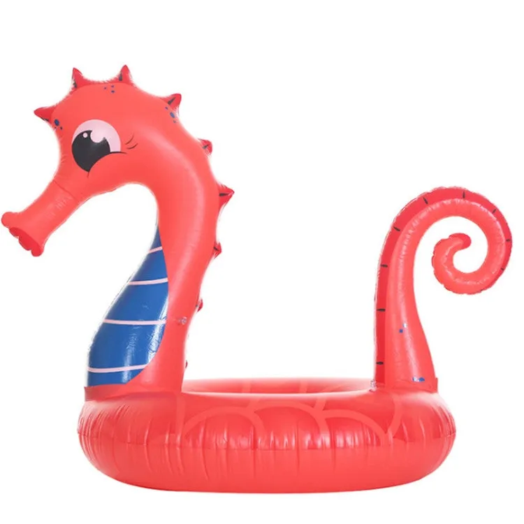 Seahorse Shape Mount Inflatable Adult Floating Row Swimming Ring Water Floating Bed, Size:150 x 120 x 110cm