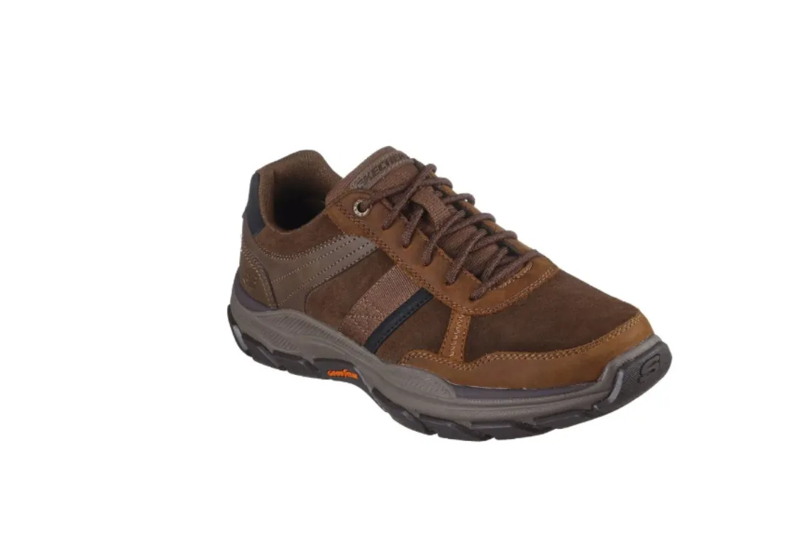 Skechers Mens Respected Benington Dark Brown