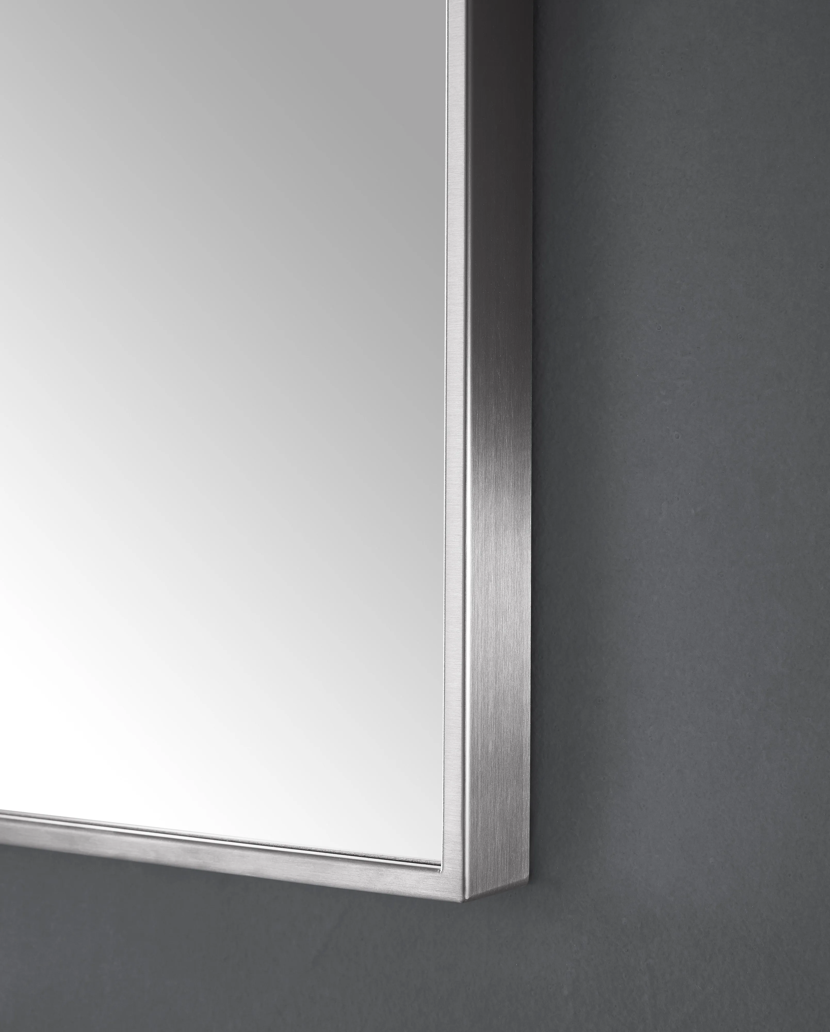 Sonoma 39 in. Bathroom Mirror with Stainless Steel Metal Frame