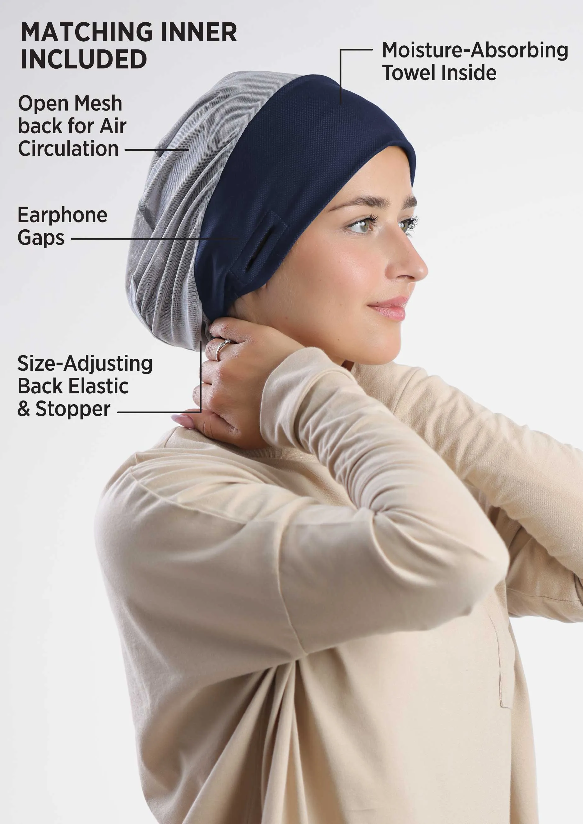 Sports Freestyle Hijab - Reversible