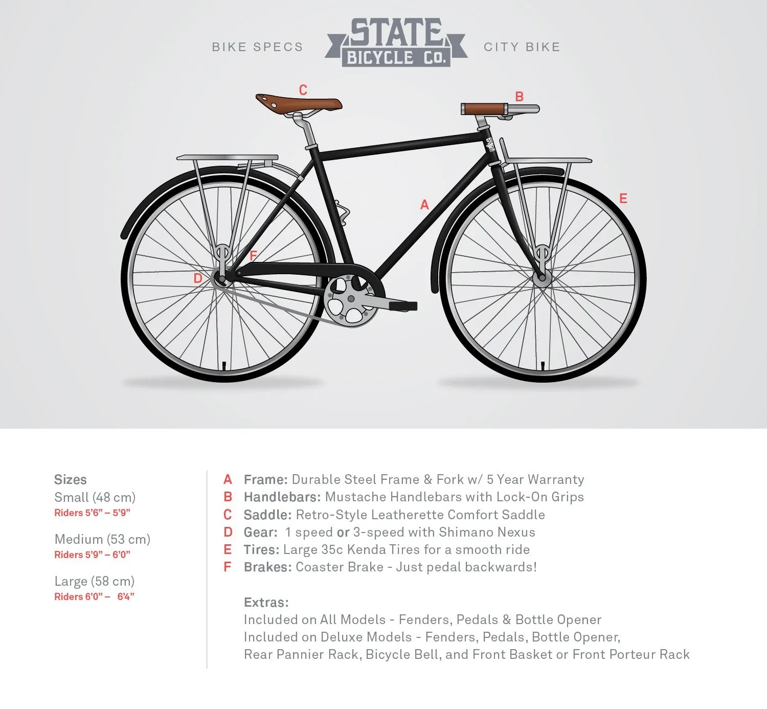 State Bicycle Co. City Bike Single-Speed