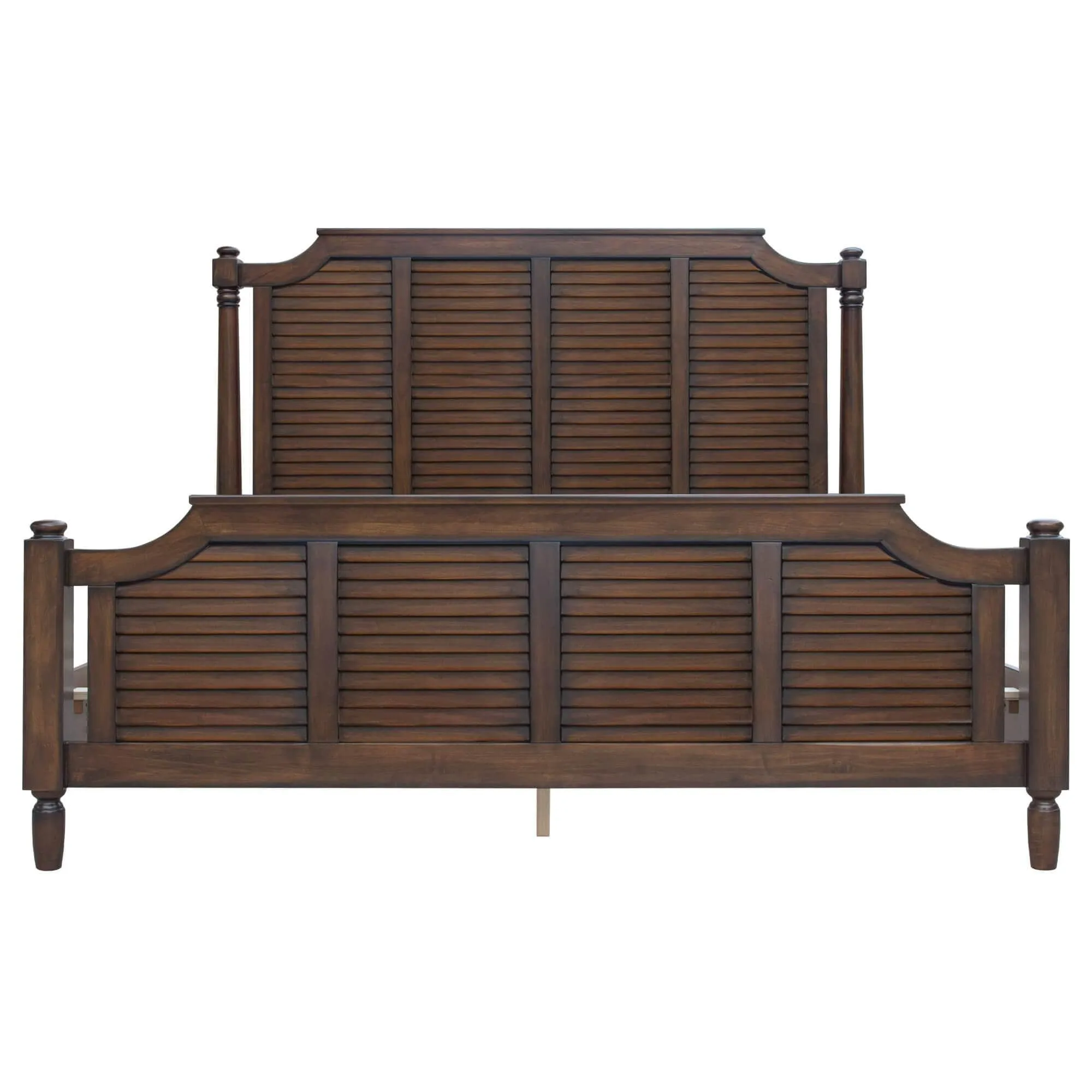 Sunset Trading Bahama Shutter King Bed in Tropical Walnut Brown