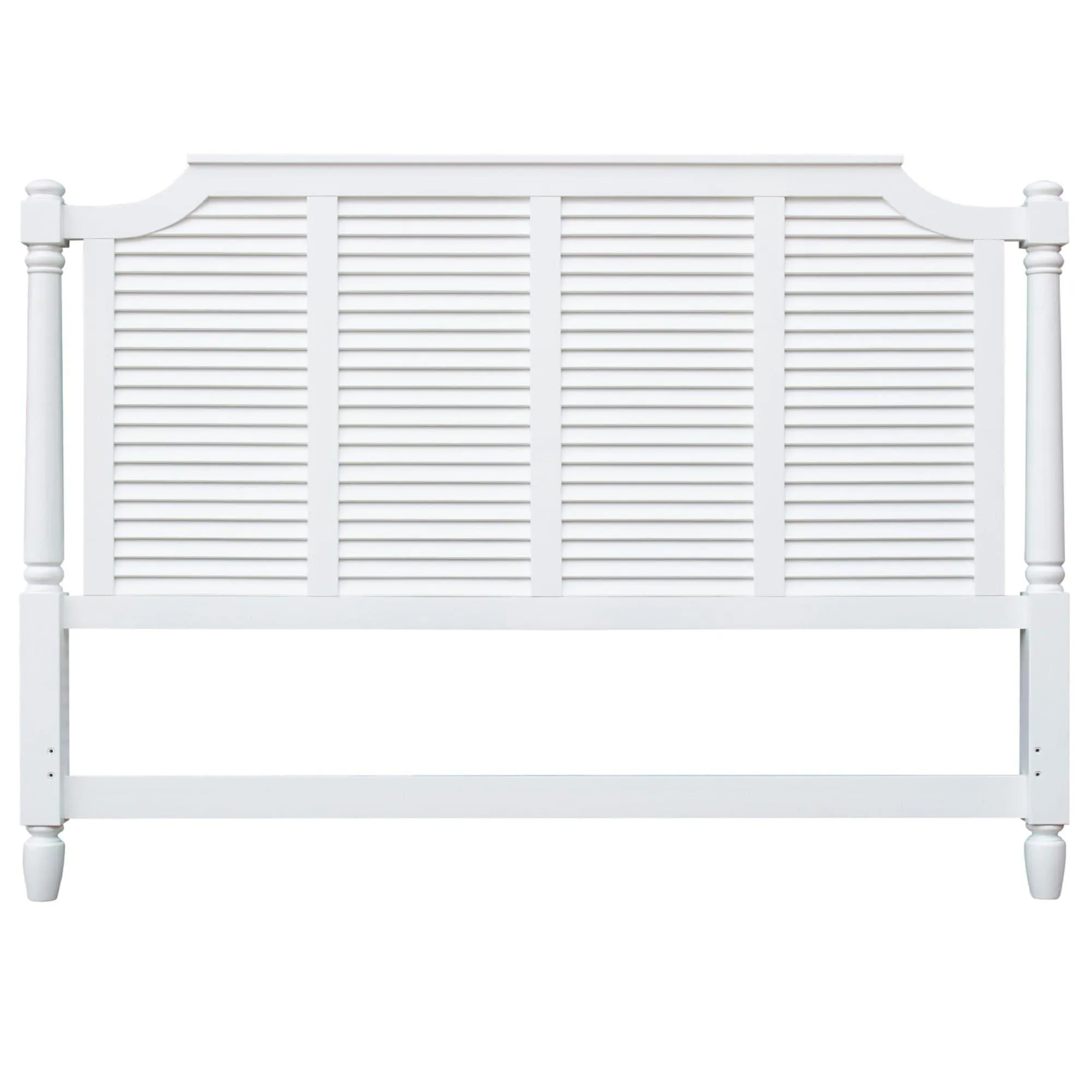 Sunset Trading Shutter Wood King Bed in White