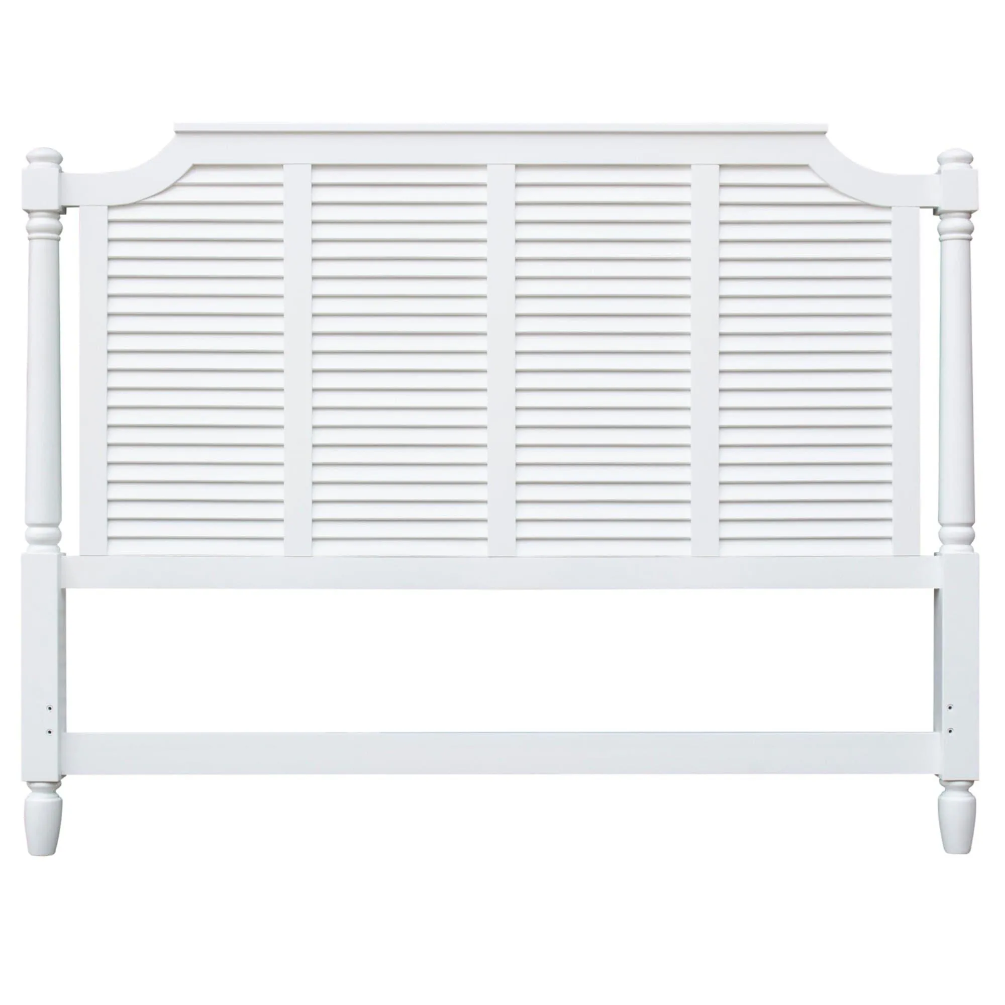 Sunset Trading Shutter Wood Queen Bed in White