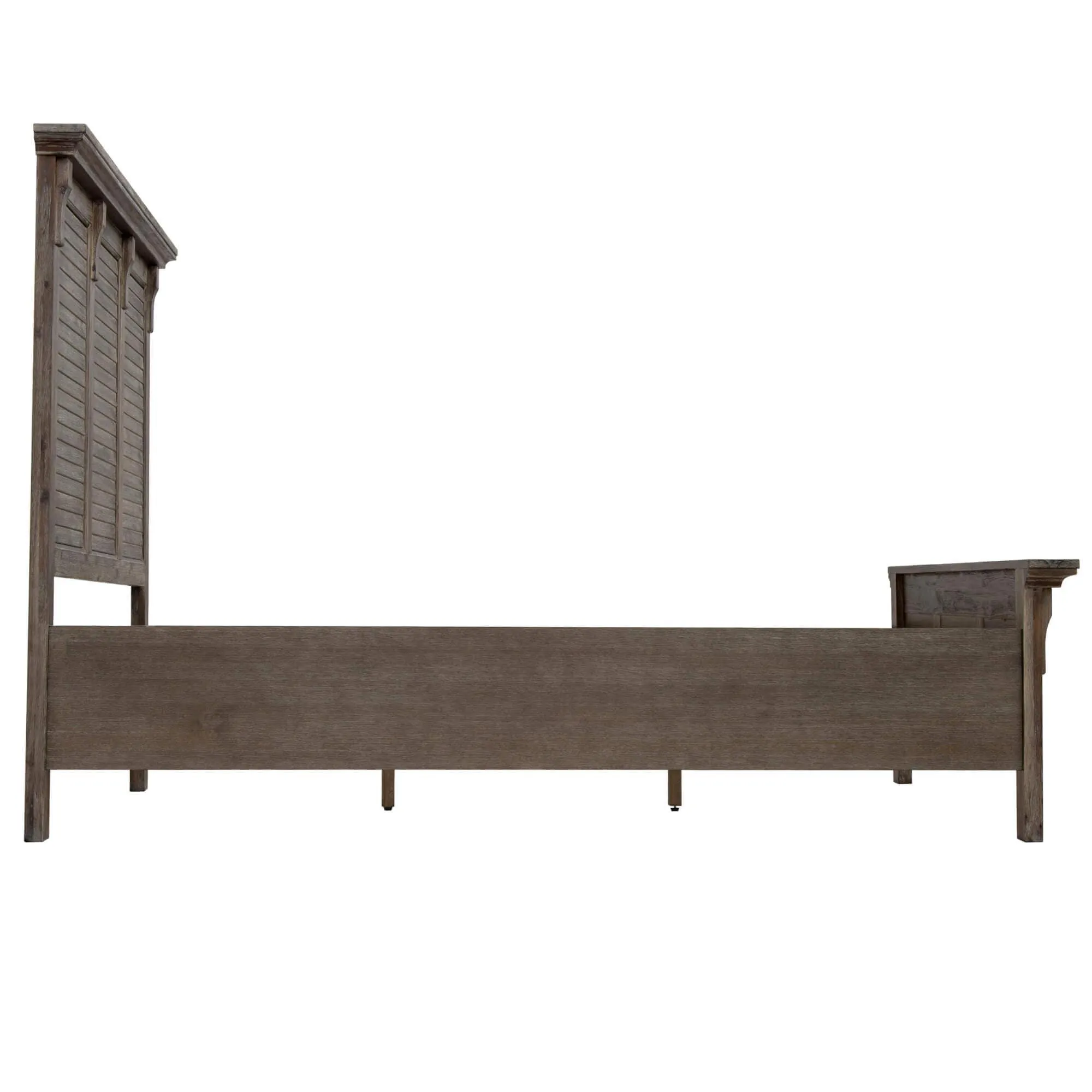 Sunset Trading Solstice King Bed in Gray and Brown Acacia