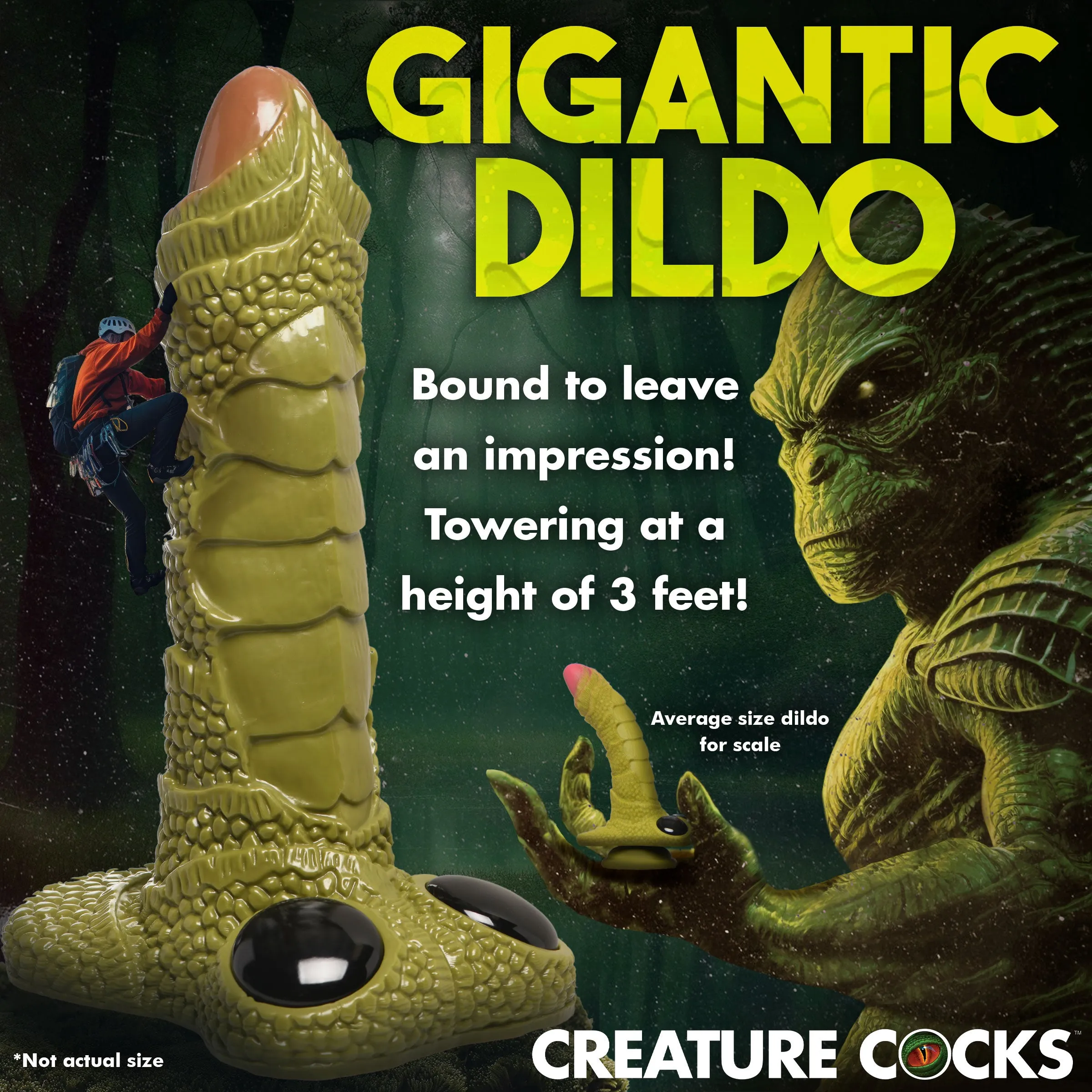 Swamp Monster Giant 3ft Dildo