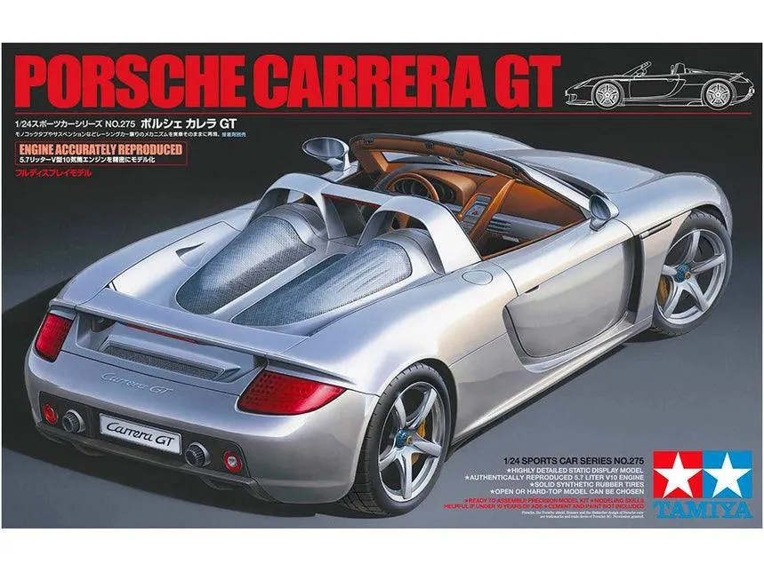 Tamiya 24275 Porsche Carrera GT 1/24 Model Kit TAM24275