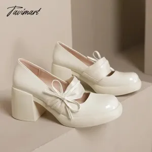 TAVIMART  -  New Mary Jane Women's Shoes Spring and Autumn Anti-slip Wear Soft Ladies Platform Shoes Fashion Sexy Women's High Heels