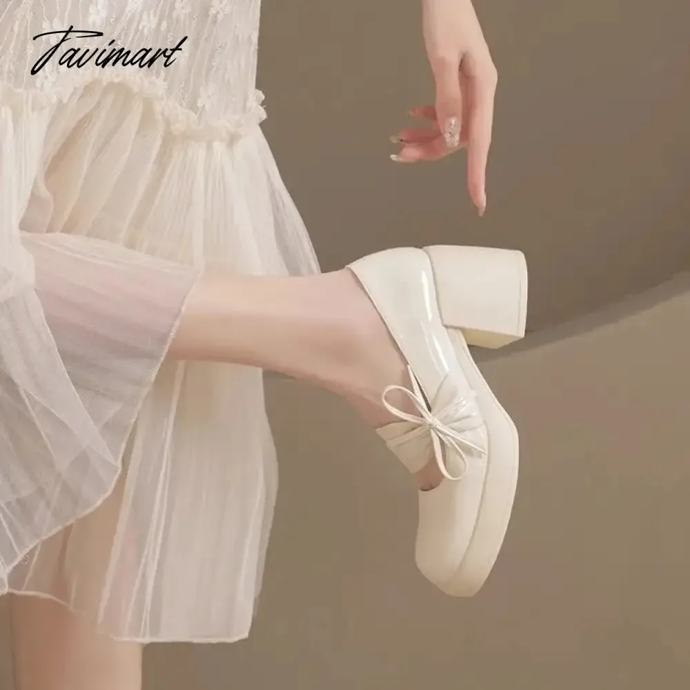 TAVIMART  -  New Mary Jane Women's Shoes Spring and Autumn Anti-slip Wear Soft Ladies Platform Shoes Fashion Sexy Women's High Heels