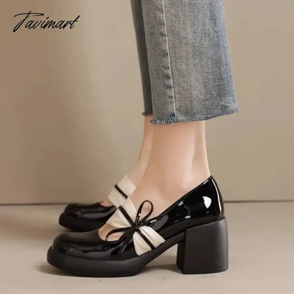 TAVIMART  -  New Mary Jane Women's Shoes Spring and Autumn Anti-slip Wear Soft Ladies Platform Shoes Fashion Sexy Women's High Heels