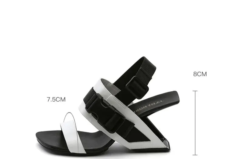 TEEK - Easel Back Strap Sport Buckle Wedge Sandals