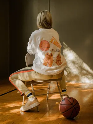 Tennessee Vols Basketball Memorabilia White Sweatshirt