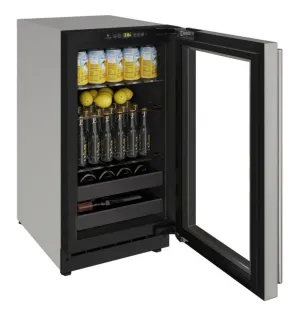 U-Line U2218BEVS00A 2218bev 18" Beverage Center With Stainless Frame Finish and Field Reversible Door Swing (115 V/60 Hz)