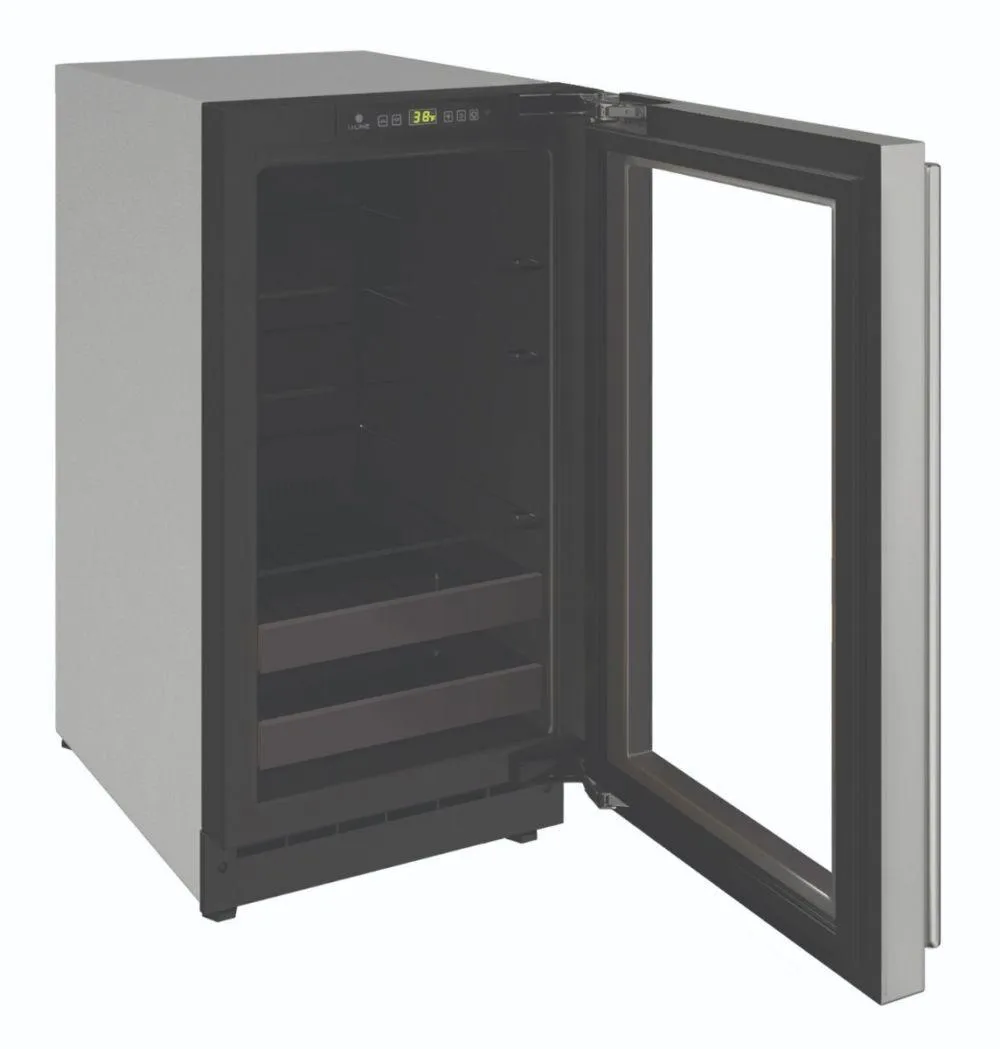 U-Line U2218BEVS00A 2218bev 18" Beverage Center With Stainless Frame Finish and Field Reversible Door Swing (115 V/60 Hz)