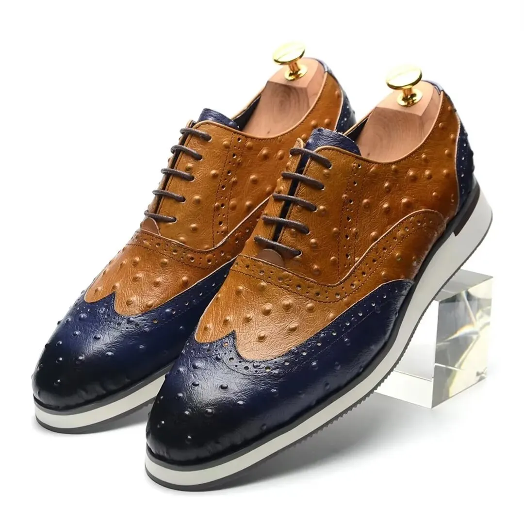 Urbane Lace-Up Cow Leather Dress Shoes