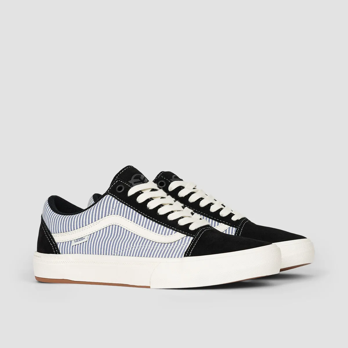 Vans Bmx Old Skool Shoes - Federal Black/Blue Pinstripe