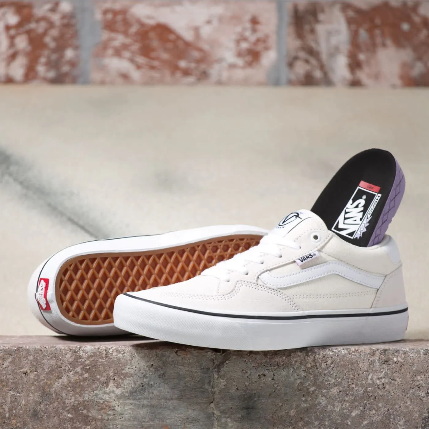 Vans Rowan Pro Marshmallow White Skate Shoes