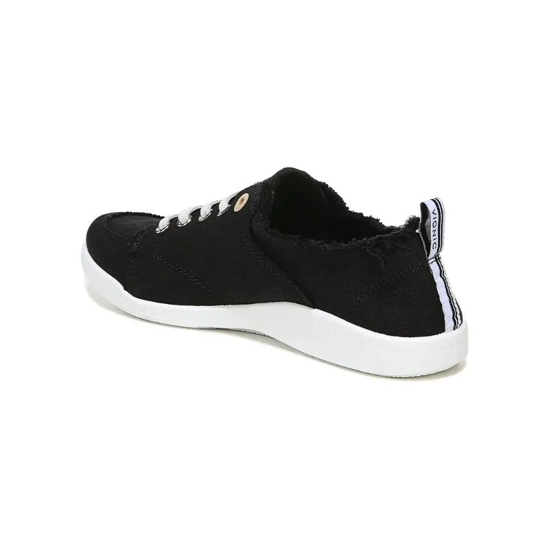 Vionic Pizmo Black Canvas Fabric Women's Walking Shoes