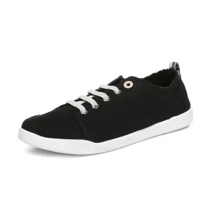 Vionic Pizmo Black Canvas Fabric Women's Walking Shoes