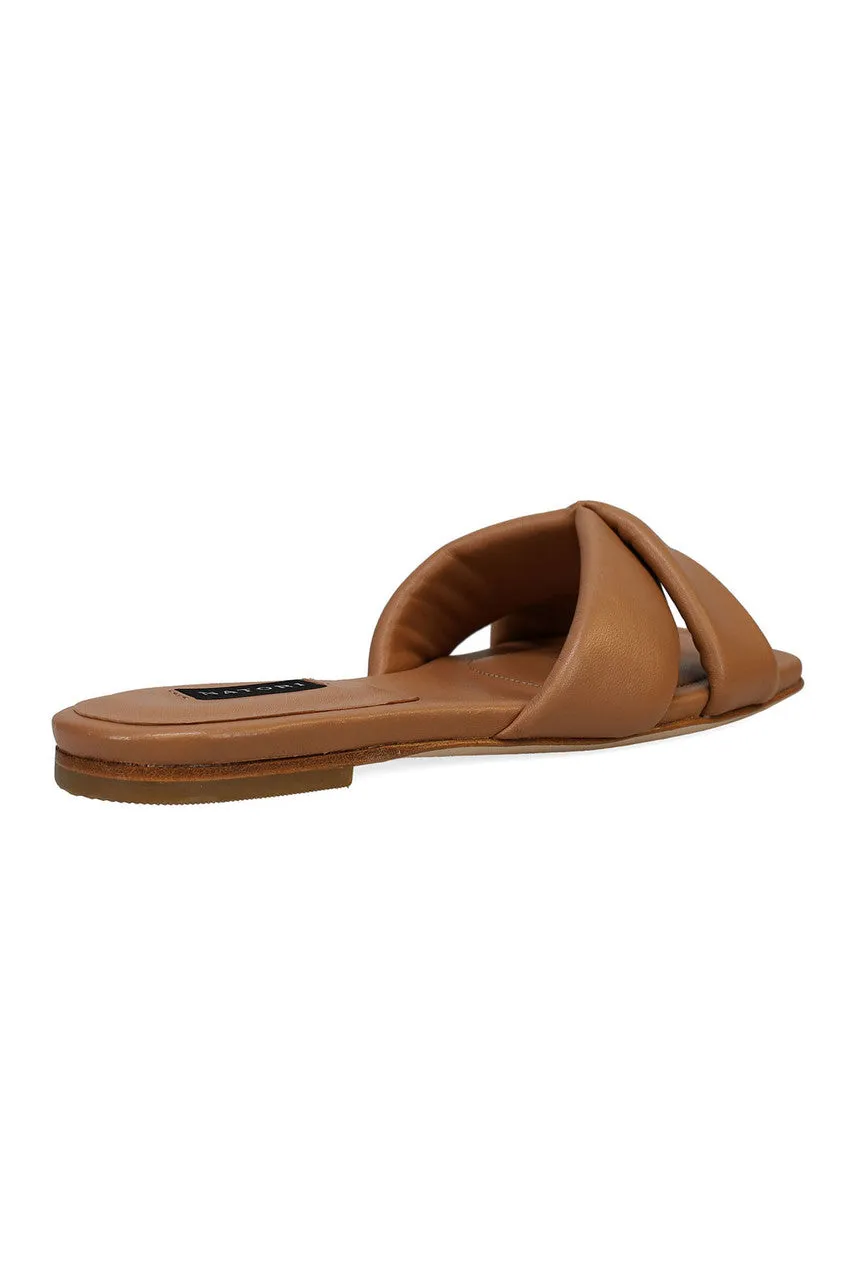 Vitta Nappa Leather Slide Sandals