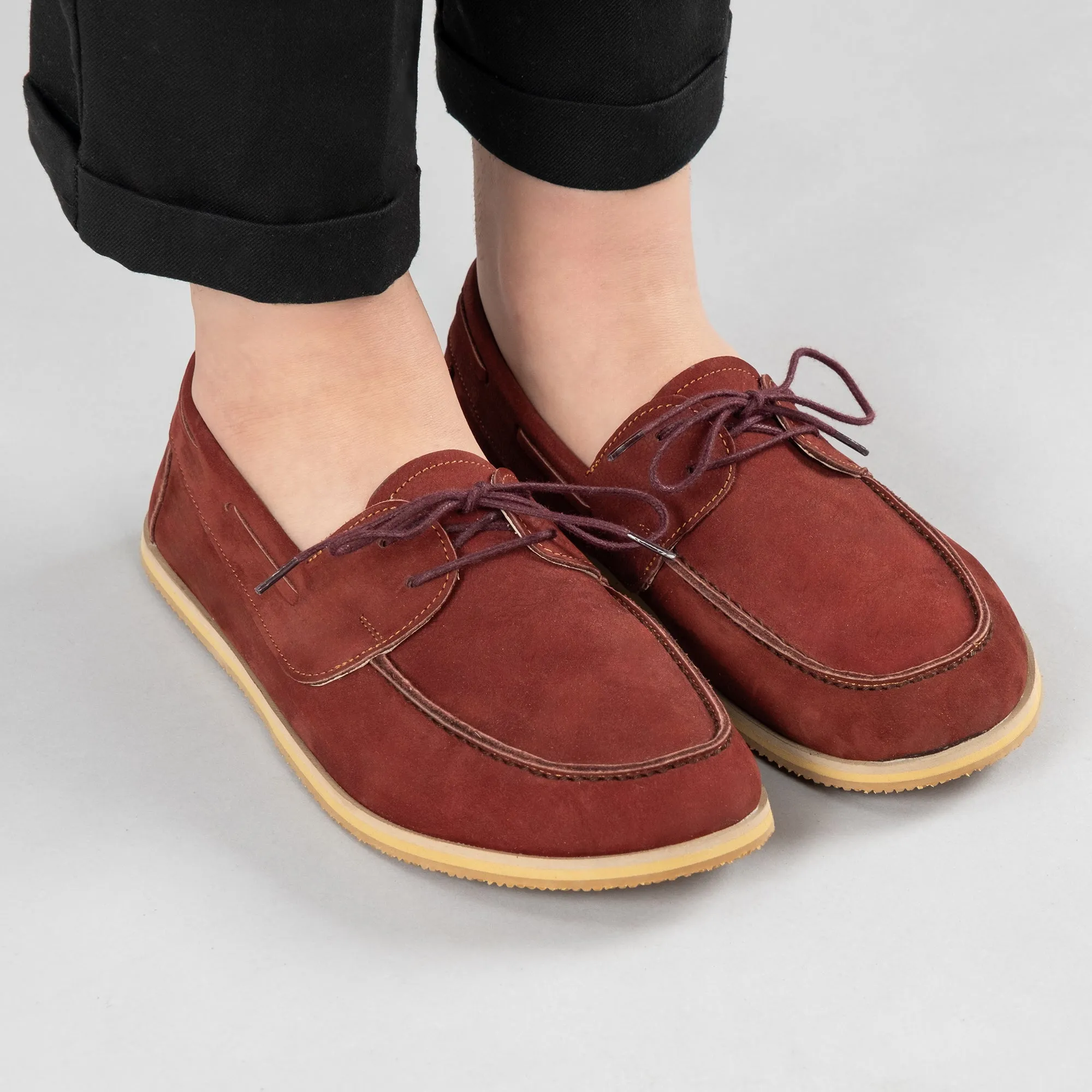 Women's Burgundy Boat Shoes