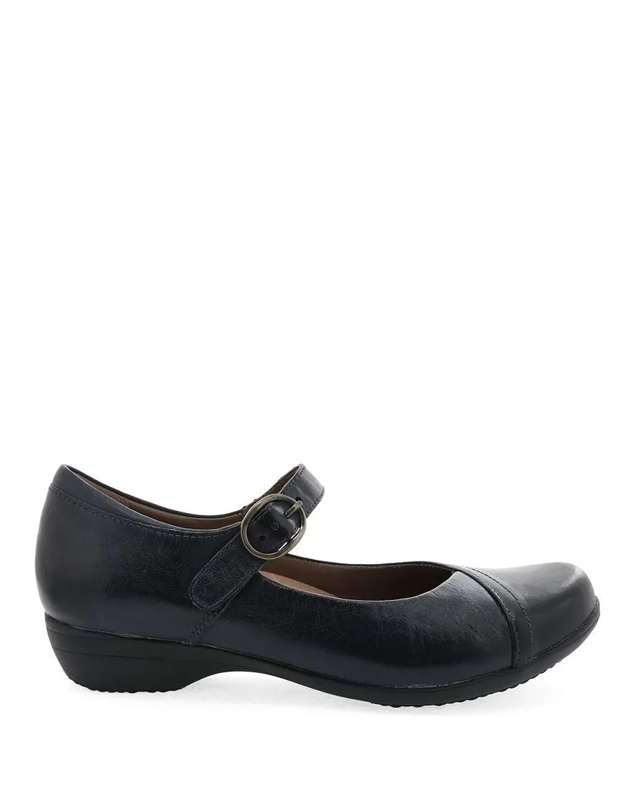 Women's Dansko Fawna Color: Navy Burnished