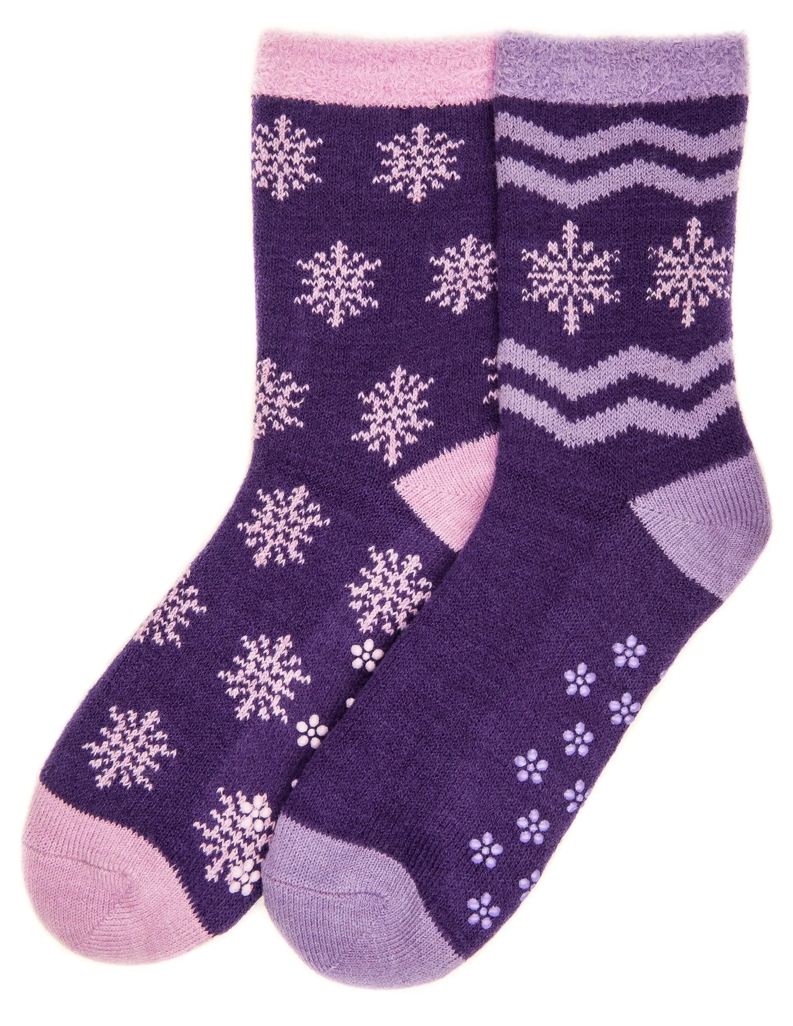 Women's Soft Premium Double Layer Winter Crew Socks - 2 Pairs