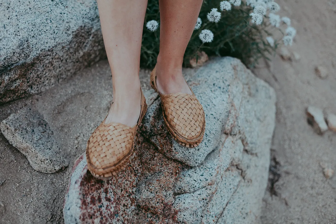 Women's Woven Flat in Honey   No Stripes by Mohinders