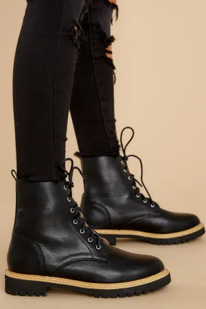 Worth It Every Time Black Lace Up Boots