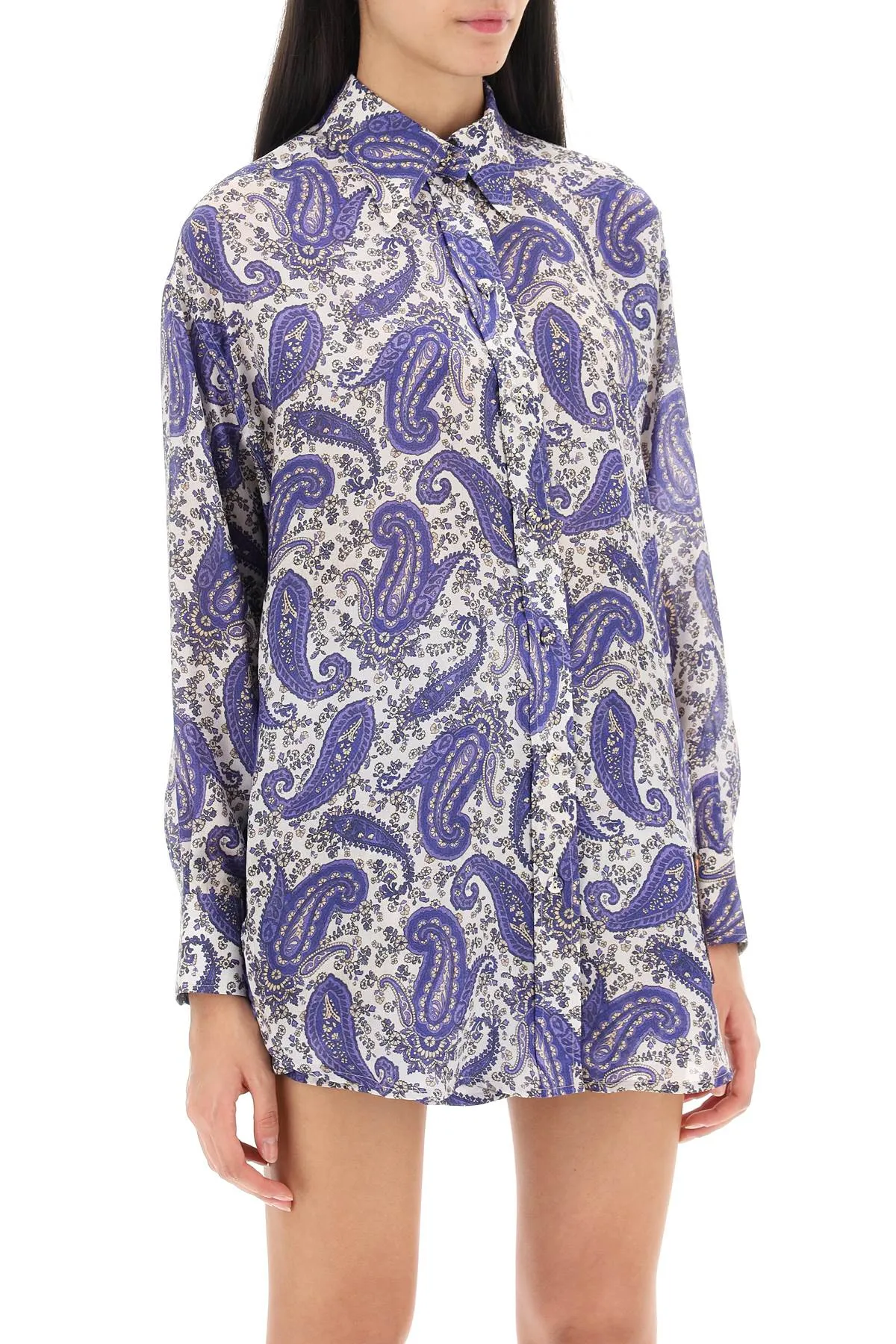 Zimmermann devi relaxed silk shirt